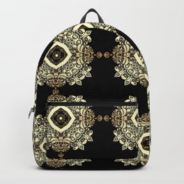 Golden Eastern ornament . Backpack
