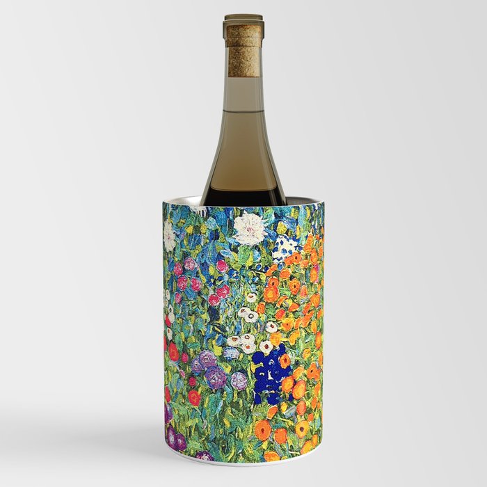 Gustav Klimt Flower Garden 2 Wine Chiller