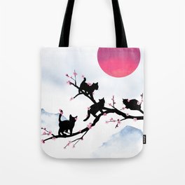Cat Blossoms Tote Bag