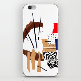 abstract collage iPhone Skin