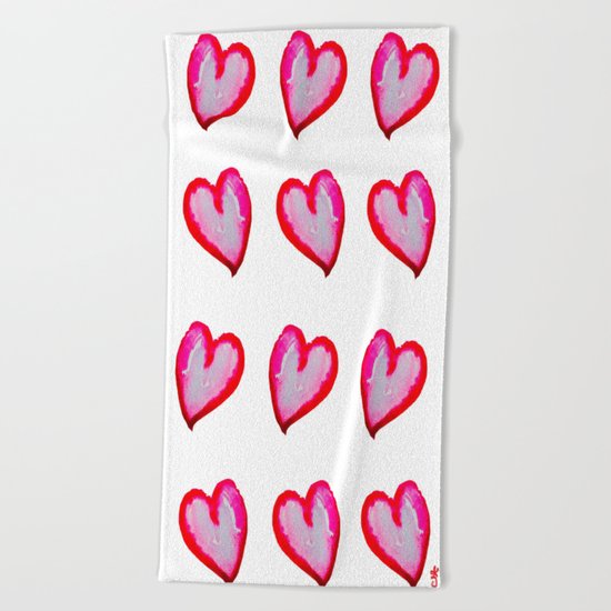 She Said She Wouldn't Go, Hearts! Beach Towel
