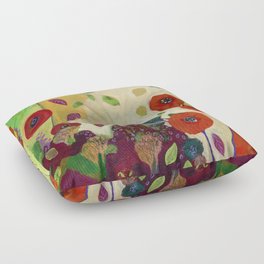 The Unexpected Poppies Floor Pillow
