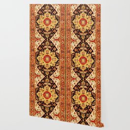 Antique Turkish Bergama Carpet Print Wallpaper