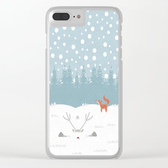 Deep Snow Clear iPhone Case