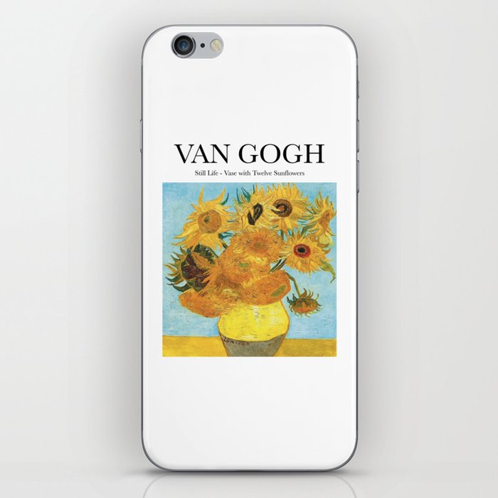 Van Gogh - Still Life - Vase with Twelve Sunflowers iPhone Skin