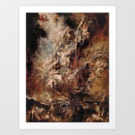 Peter Paul Rubens's The Fall of the Damned Art Print