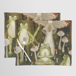 mushroom forest yoga Placemat
