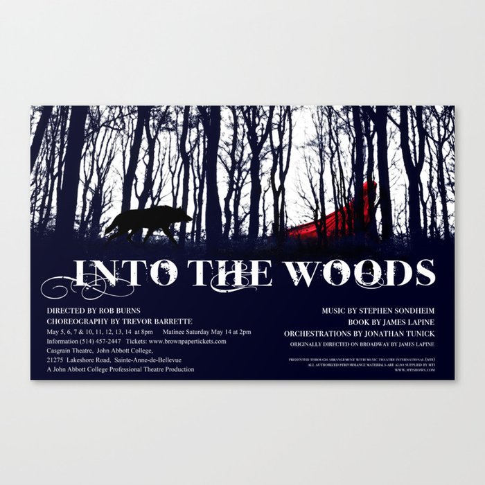 Into the Woods Poster Canvas Print