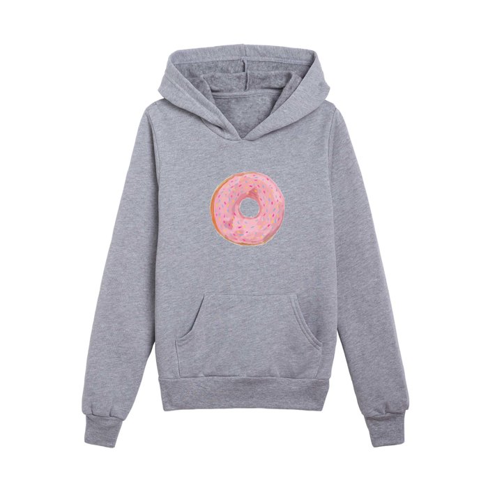 Pink Donut Kids Pullover Hoodie