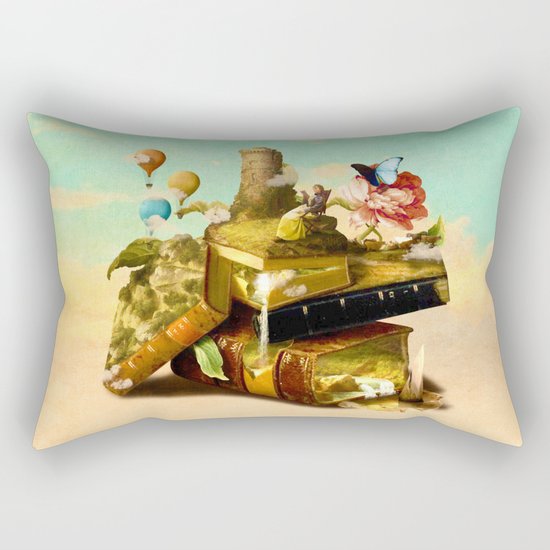 To Lands Away Rectangular Pillow