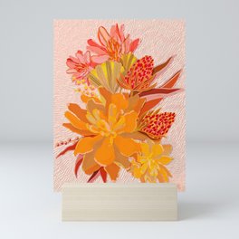 Warm Flowers Mini Art Print