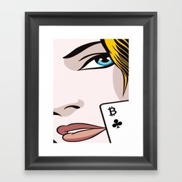 Bitcoin Club Framed Art Print