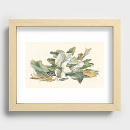 Paper Magnolia Recessed Framed Print