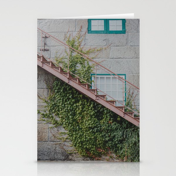 Stone House with Ivy Wall Stationery Cards