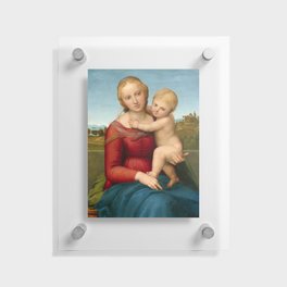 The Small Cowper Madonna, 1505 by Raphael Floating Acrylic Print