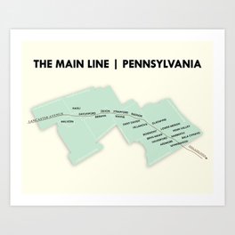 The Main Line, Pennsylvania Art Print