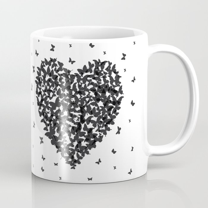 heart summer card design black butterfly on white background coffee mug by ekaterinap society6 heart summer card design black butterfly on white background coffee mug by ekaterinap