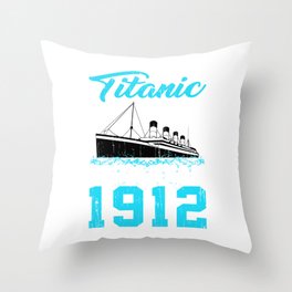 Swimmer Titanic Swim Team 1912 Swimming Throw Pillow