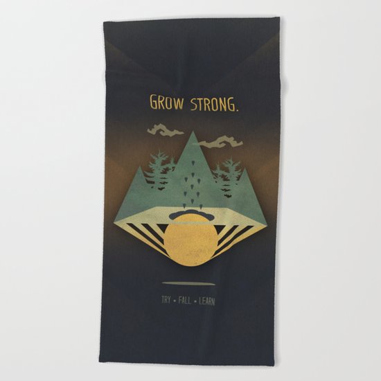 Grow Strong Beach Towel