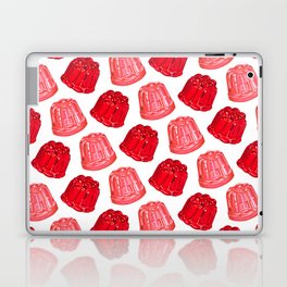 Red & Pink Jello Pattern - White Laptop Skin