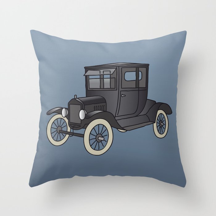 Old timer model T Throw Pillow