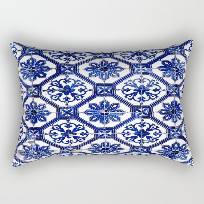 Portuguese Tile Rectangular Pillow