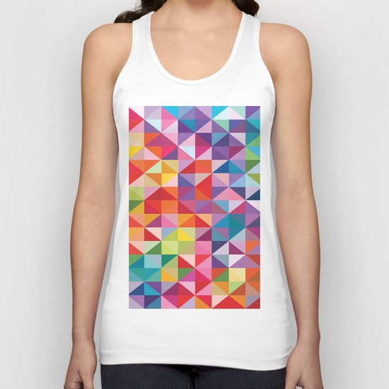 Geometric World No. 1 Unisex Tank Top