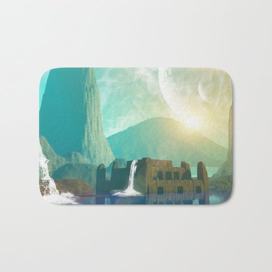 Fantasy landscape Bath Mat