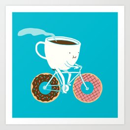 Coffee and Donuts Art Print