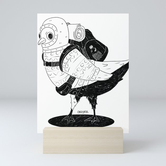Traveler Dove Mini Art Print