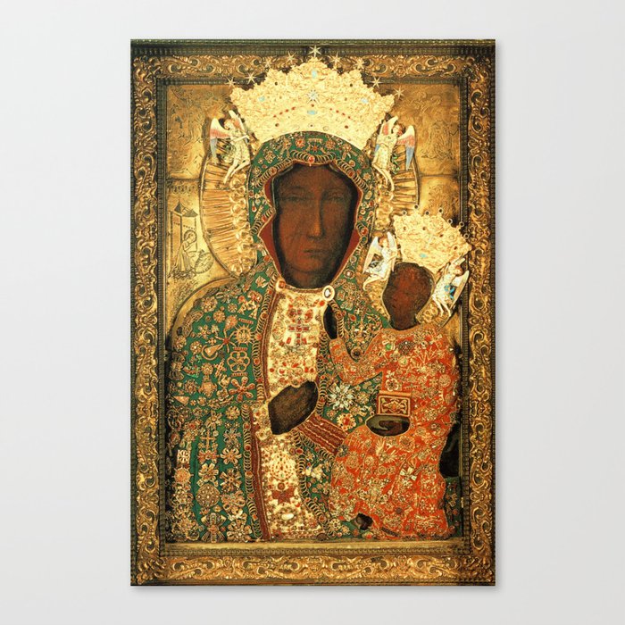 Virgin Mary Our Lady Of Czestochowa Black Madonna And Child Jesus