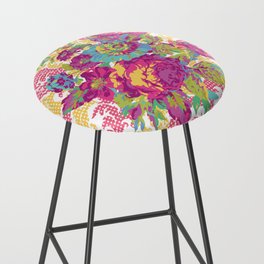 Floral Fortuny Bar Stool