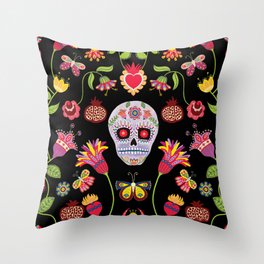 Day of The Dead Throw Pillow