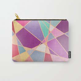 STAINED GLASS WINDOW Carry-All Pouch | Coloured, Colorful, Pastel, Geometric, Glass, Christmas, Pattern, Graphicdesign, Window, Stained 
