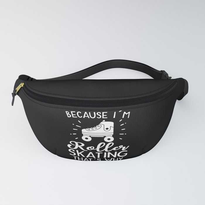 Roller Skate Roller Skating Roller Derby Fanny Pack by Anmein