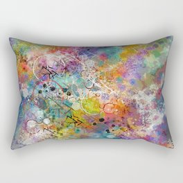 PAINT STAINED ABSTRACT Rectangular Pillow