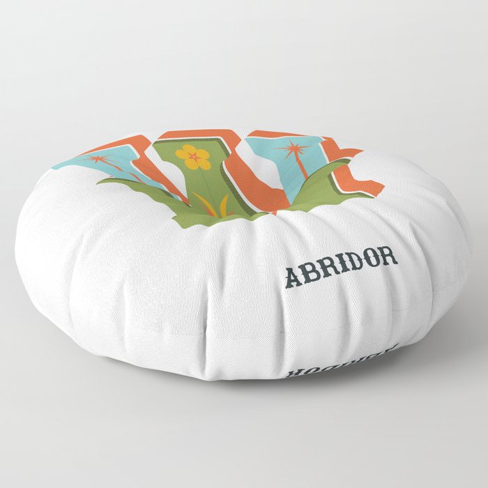 Abridor Type Design W Floor Pillow