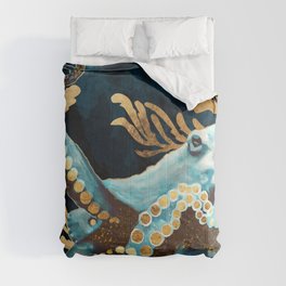 Indigo Octopus Comforter