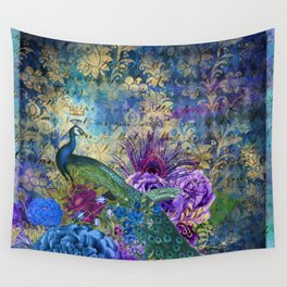 Feather Peacock 20 Wall Tapestry