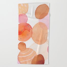 modern abstract shapes 002  Beach Towel