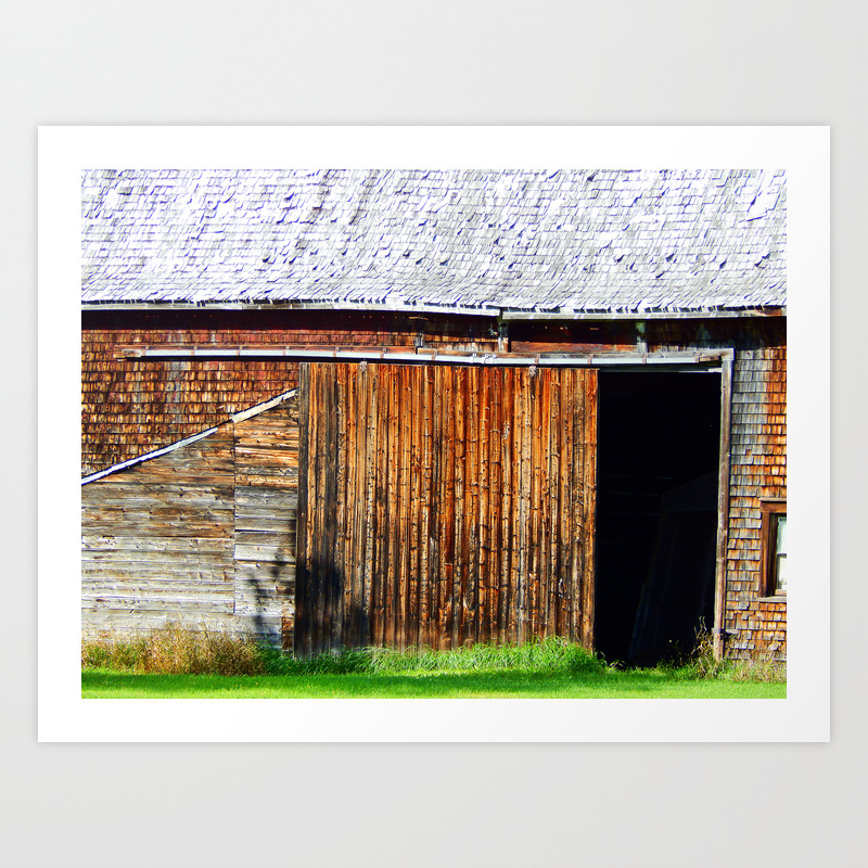 Open Barn Door Art Print By Danbythesea Society6