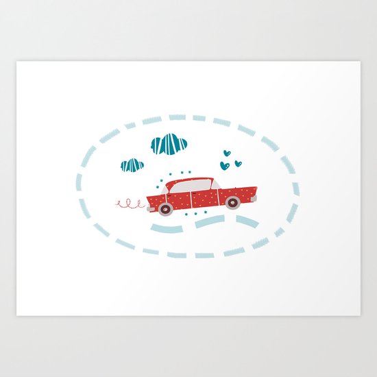 A ride Art Print