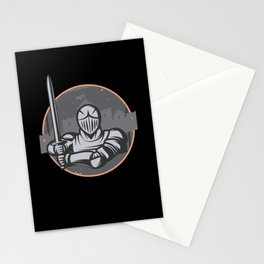 Medieval Knight Sword Roleplaying Game Stationery Card