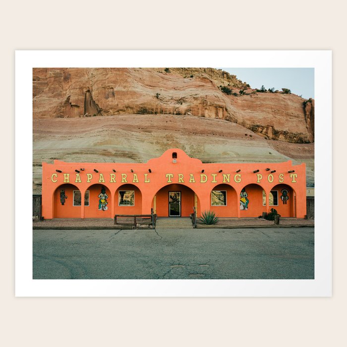 Chaparral Trading Post, Route 66 Art Print by Jon Bilous Society6