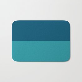 Blue and Teal Bath Mat