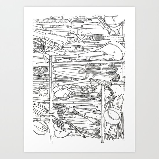 Everything But the Kitchen Sink Art Print