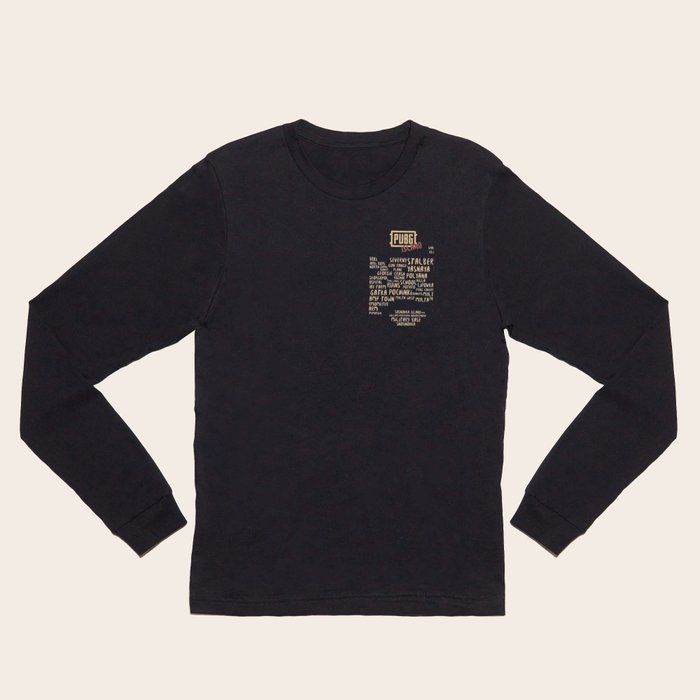 Pubg long store sleeve black shirt