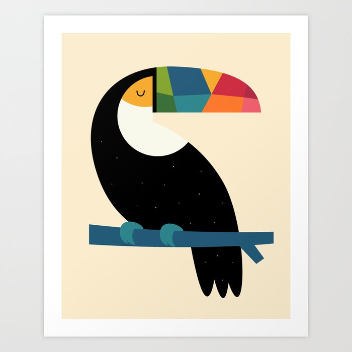 Discover the motif RAINBOW TOUCAN by Andy Westface as a print at TOPPOSTER