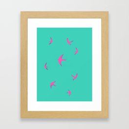 Swallows Framed Art Print
