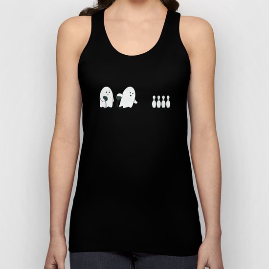 Bowling Ghost Unisex Tank Top